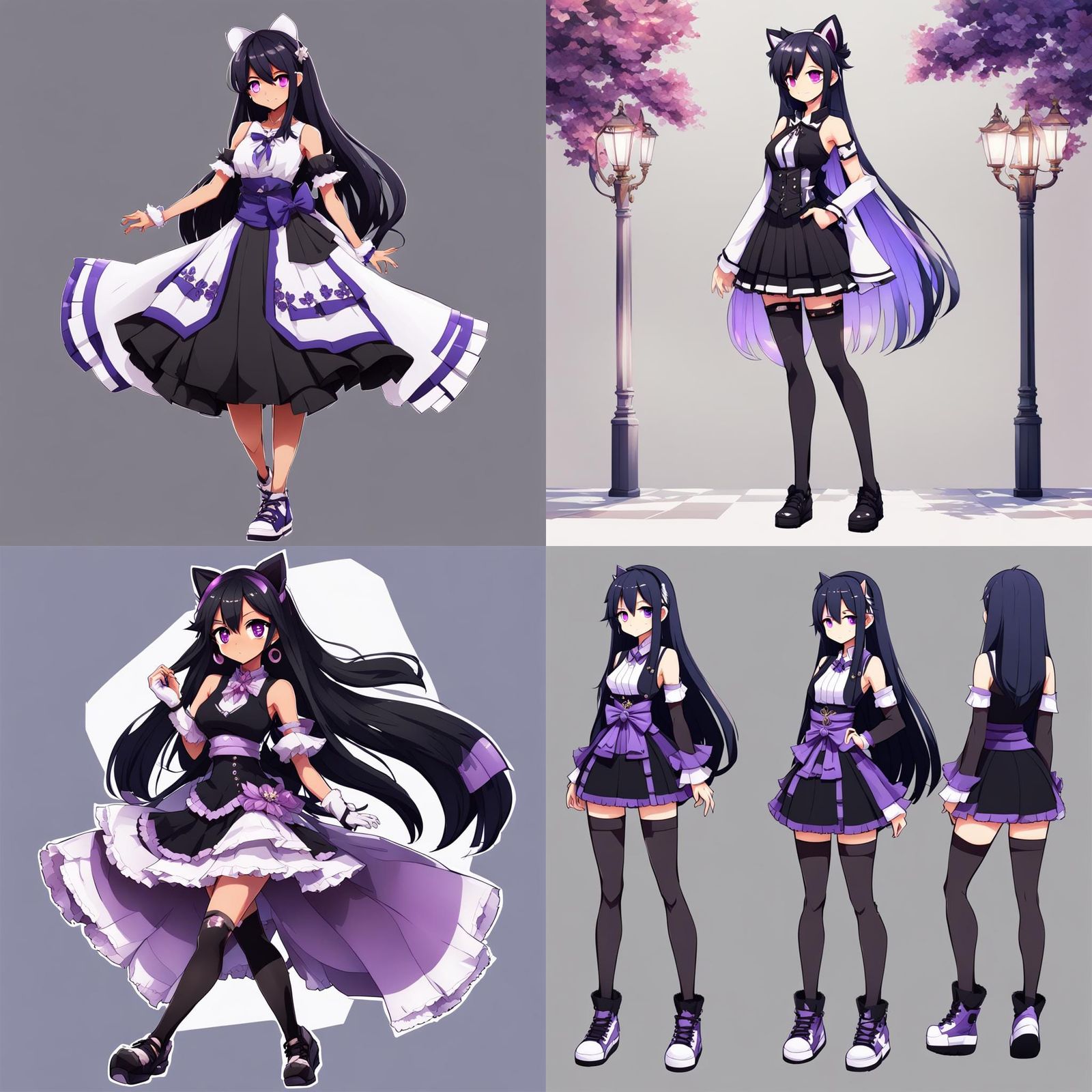 a kawiia fancy aphmau full body with black shoes standing no background ...