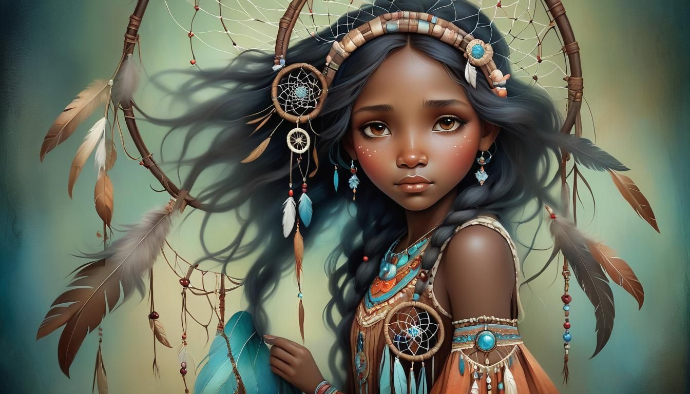 Girl with dreamcatcher