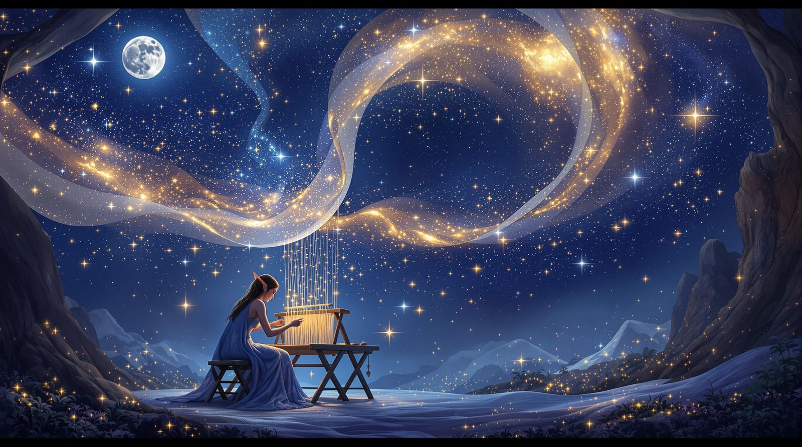 Weaving the Stars  by @Galaxy Gal