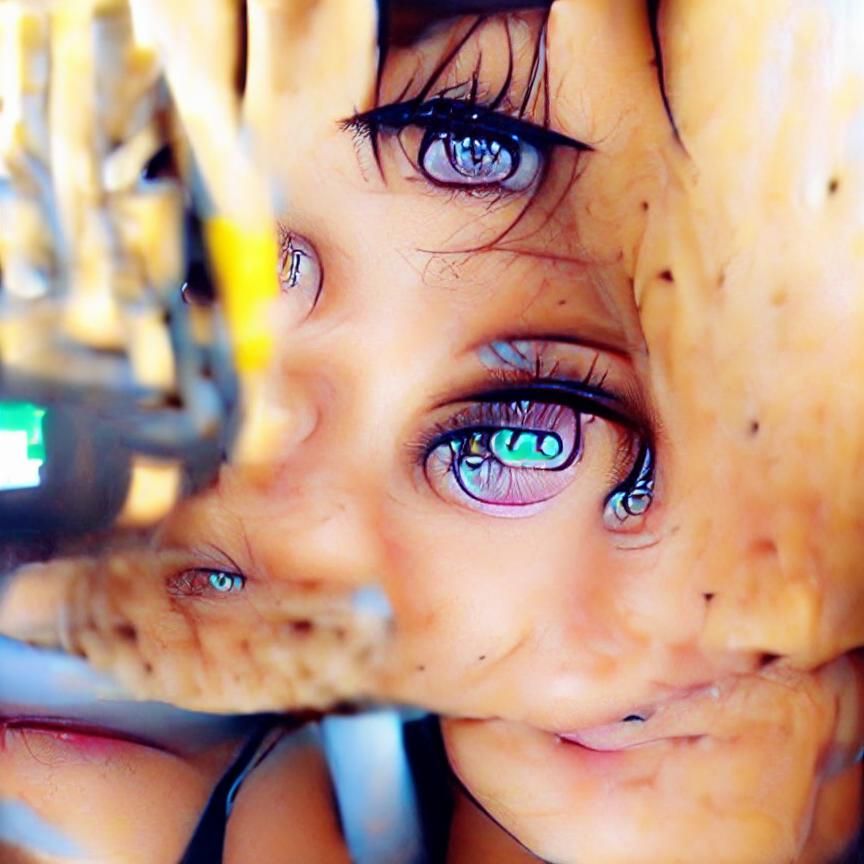 she has beautiful eyes