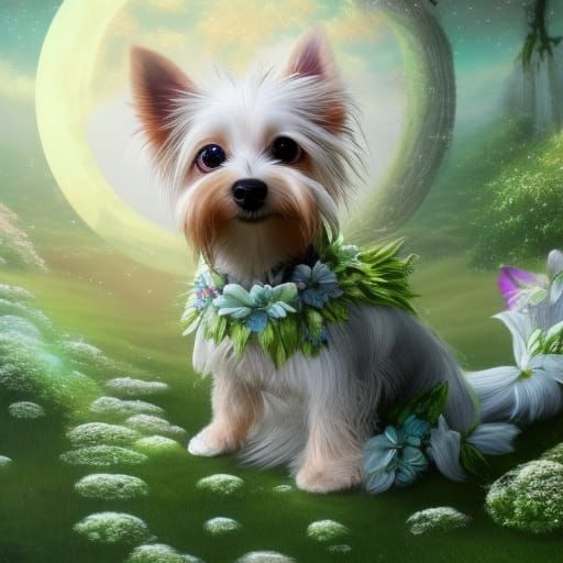 Yorkie Dog Ai Generated Artwork Nightcafe Creator