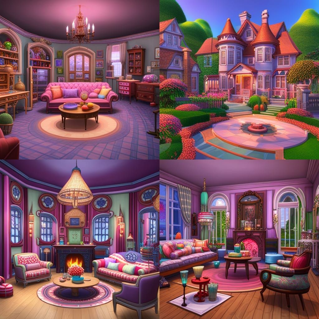 Sims 4 witch house - AI Generated Artwork - NightCafe Creator