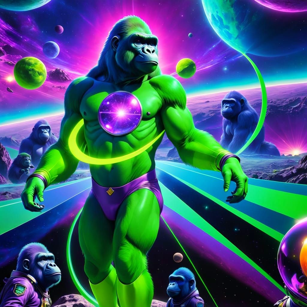 Green Gorillas in Space #2783
