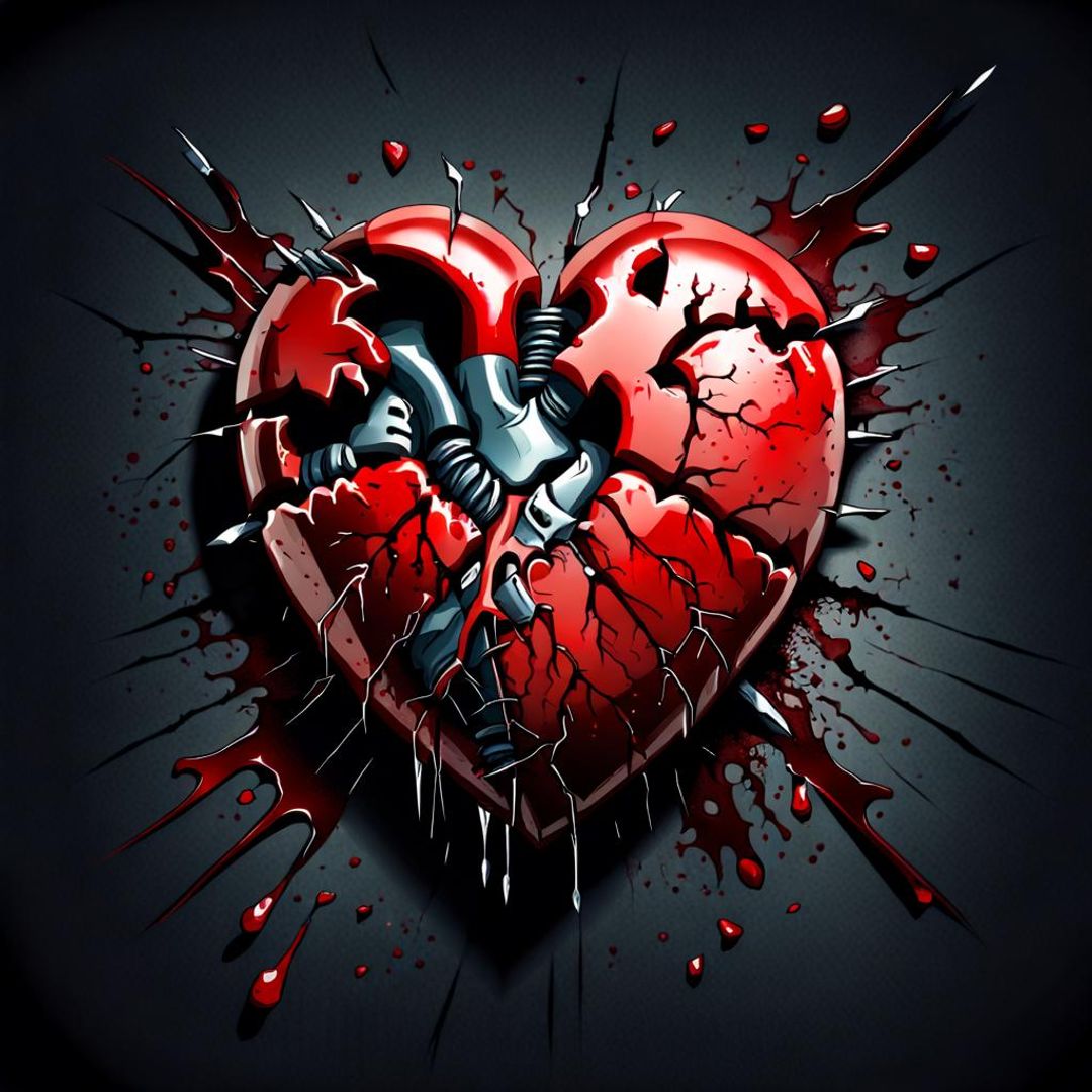 Broken Heart Ii - Ai Generated Artwork - Nightcafe Creator