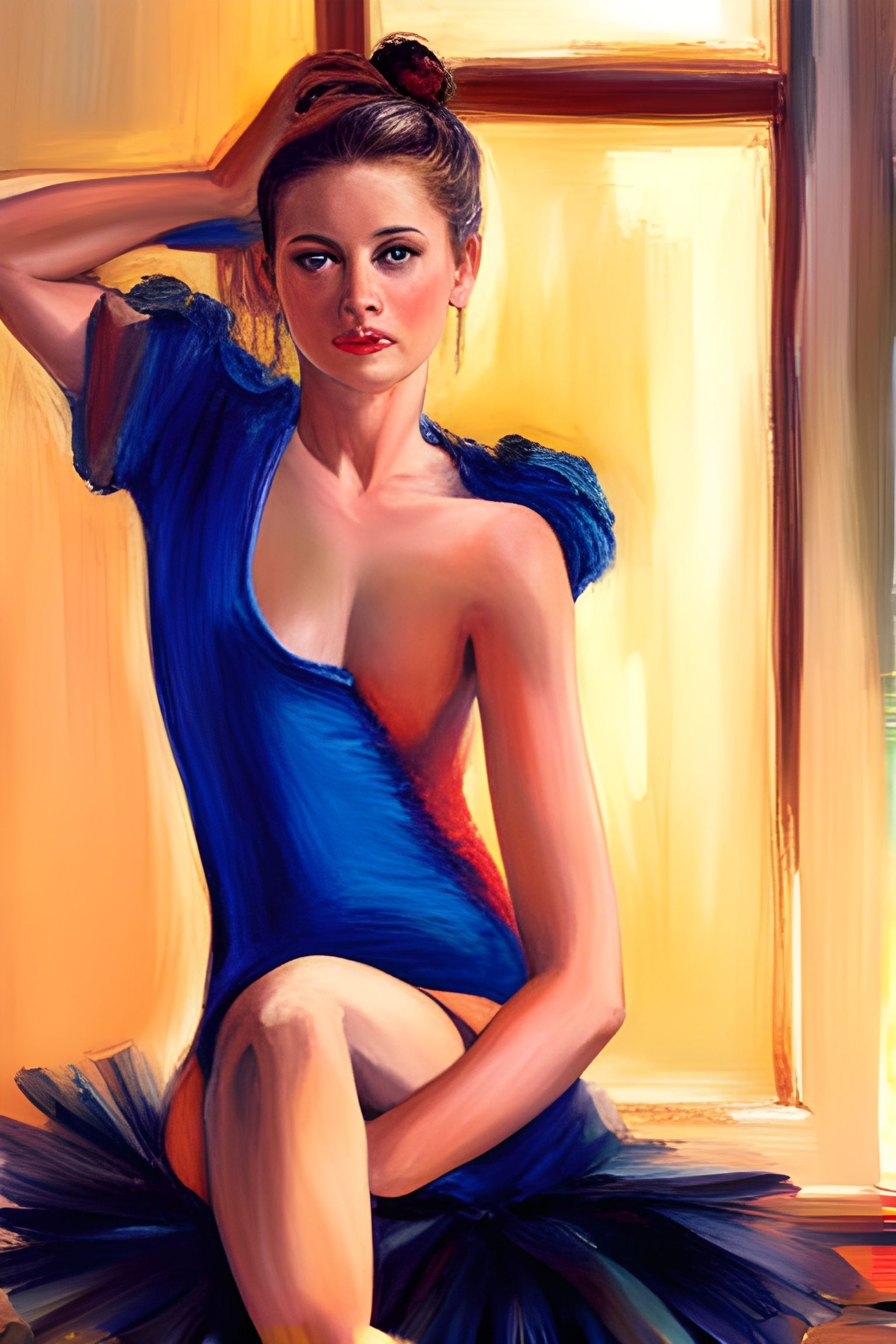 Celia in a Blue Tutu...