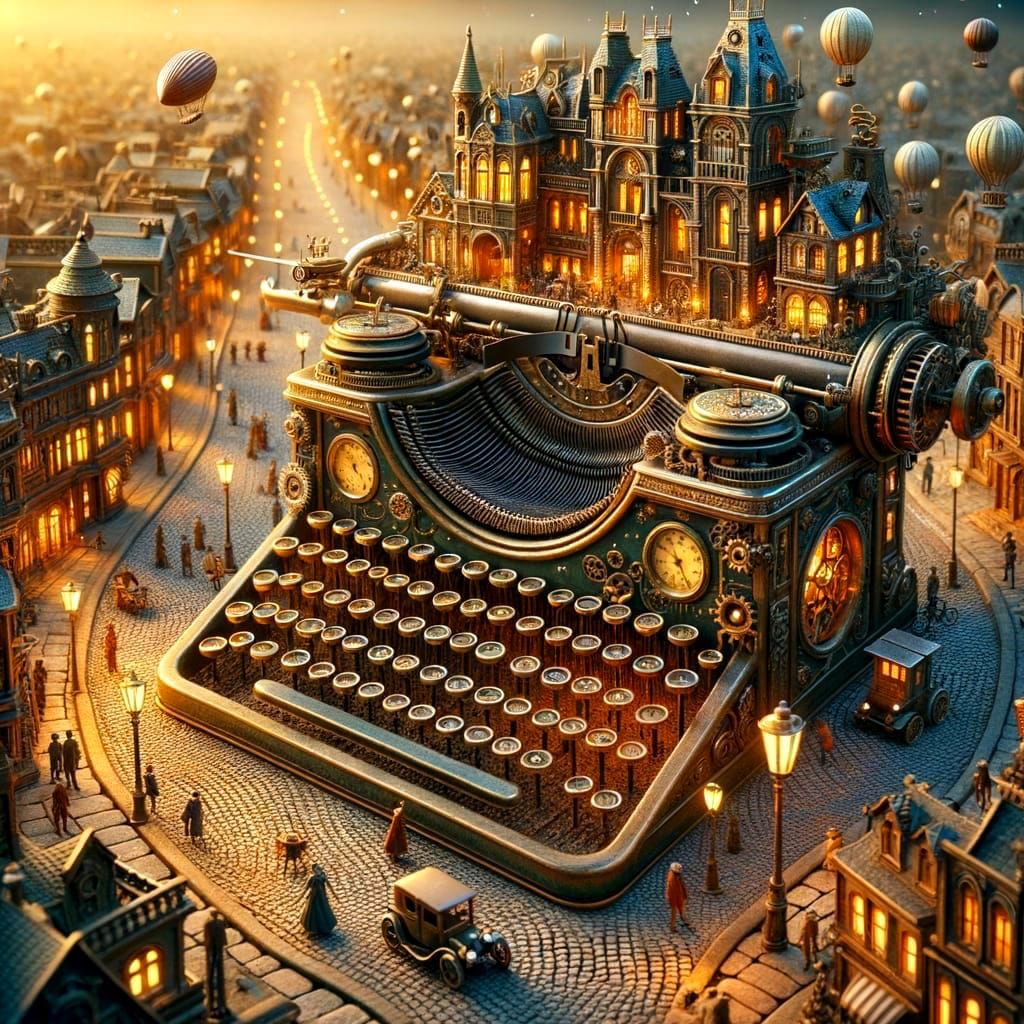 steampunk typewriter   by @Floe Joe 