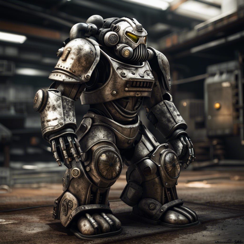 Dwarven Power Armor - AI Generated Artwork - NightCafe Creator