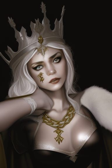 Enchanting Elf Bride in Royal Fantasy Art