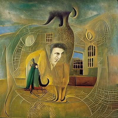 Man and his cat Leonora Carrington