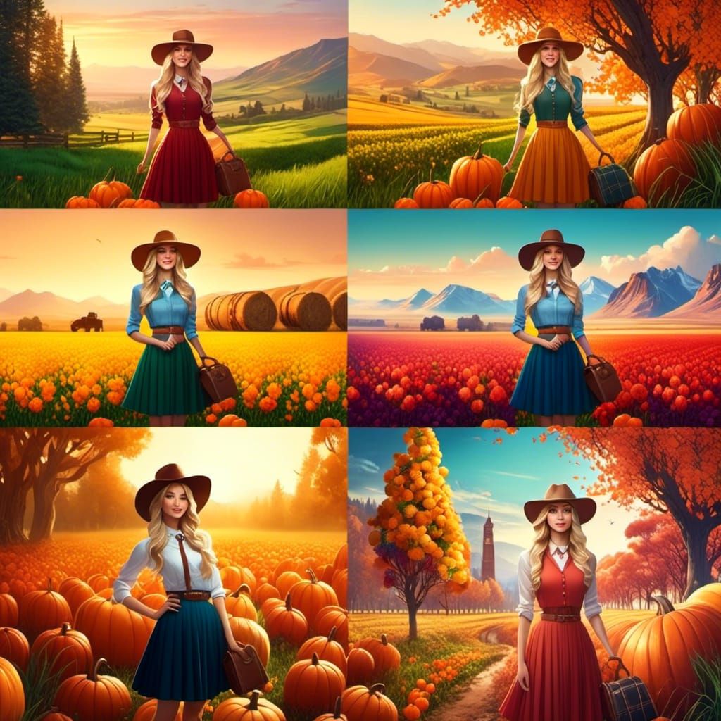 Miss Penelope Pumpkin takes you on a journey of the seasons on her farm