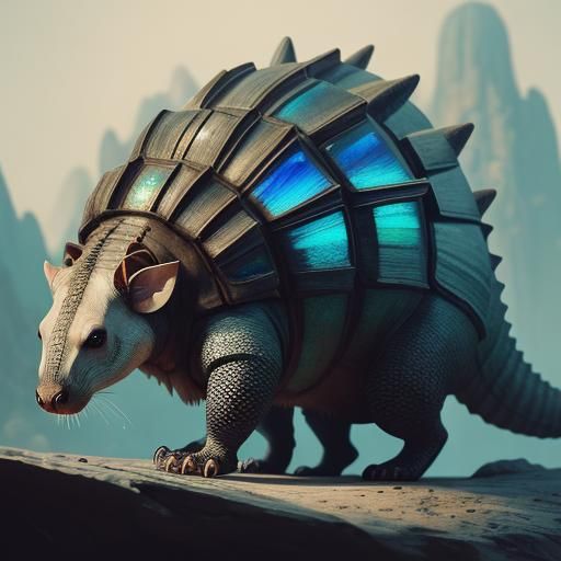 Sabertooth Armadillo Geode Iris Teeny Tiny A  aardvark Rains...