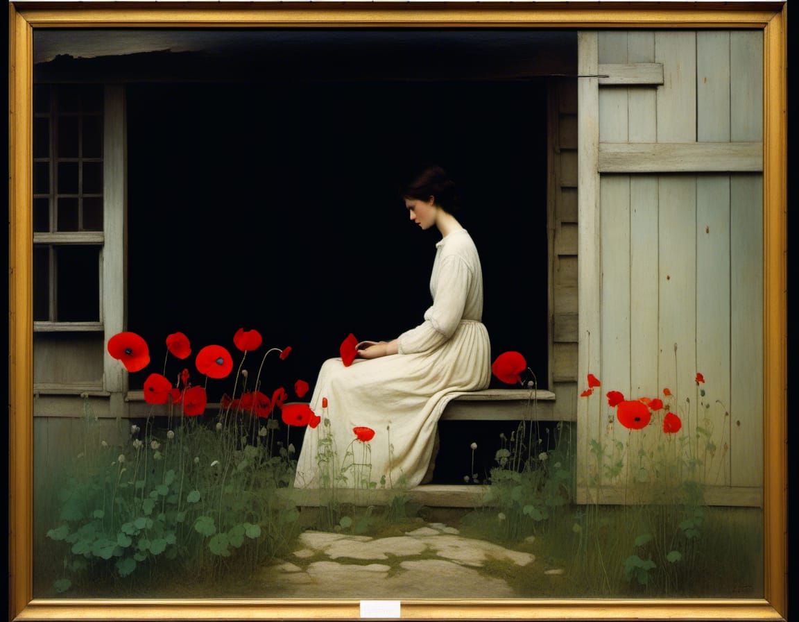 Andrew Wyeth, solitude, longing, quiet strength, flat perspe...