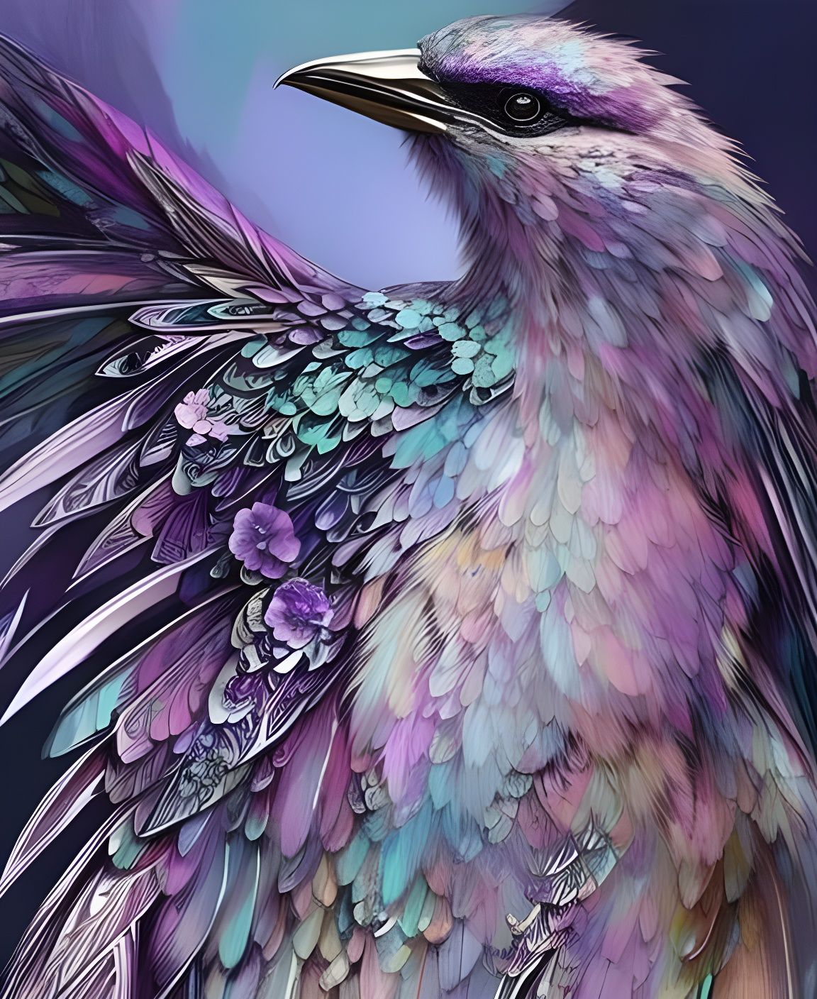 Lilac Songbird  by @Kle00