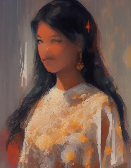 <lora:Portrayal 3:1.0>. engagingvanishingfocalpointspunctuated_portrait_speedpaint (Visualization:0.75)), {conveying graceful proportions,al...