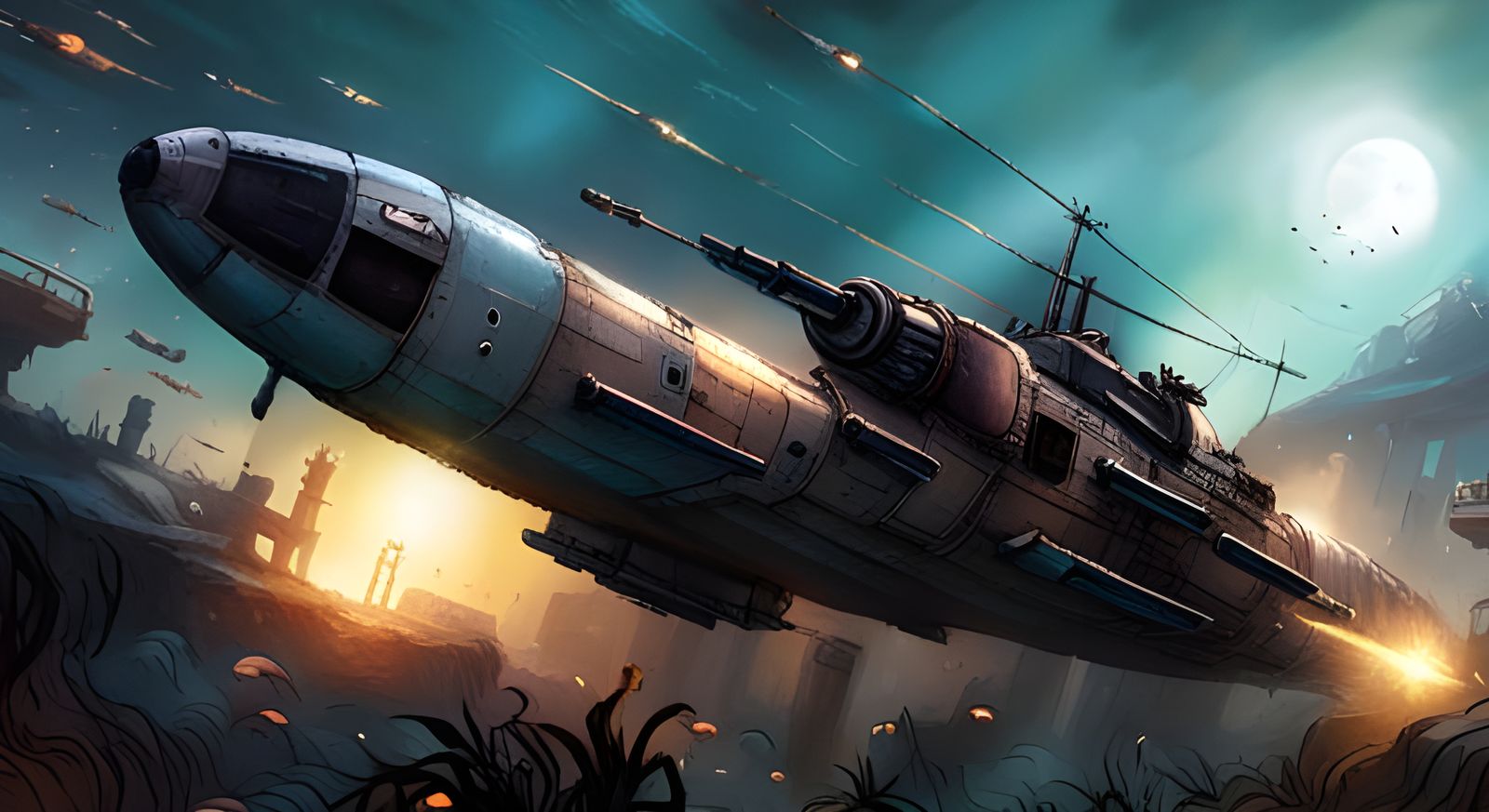 Battle Submarine  by @SirHeckerich