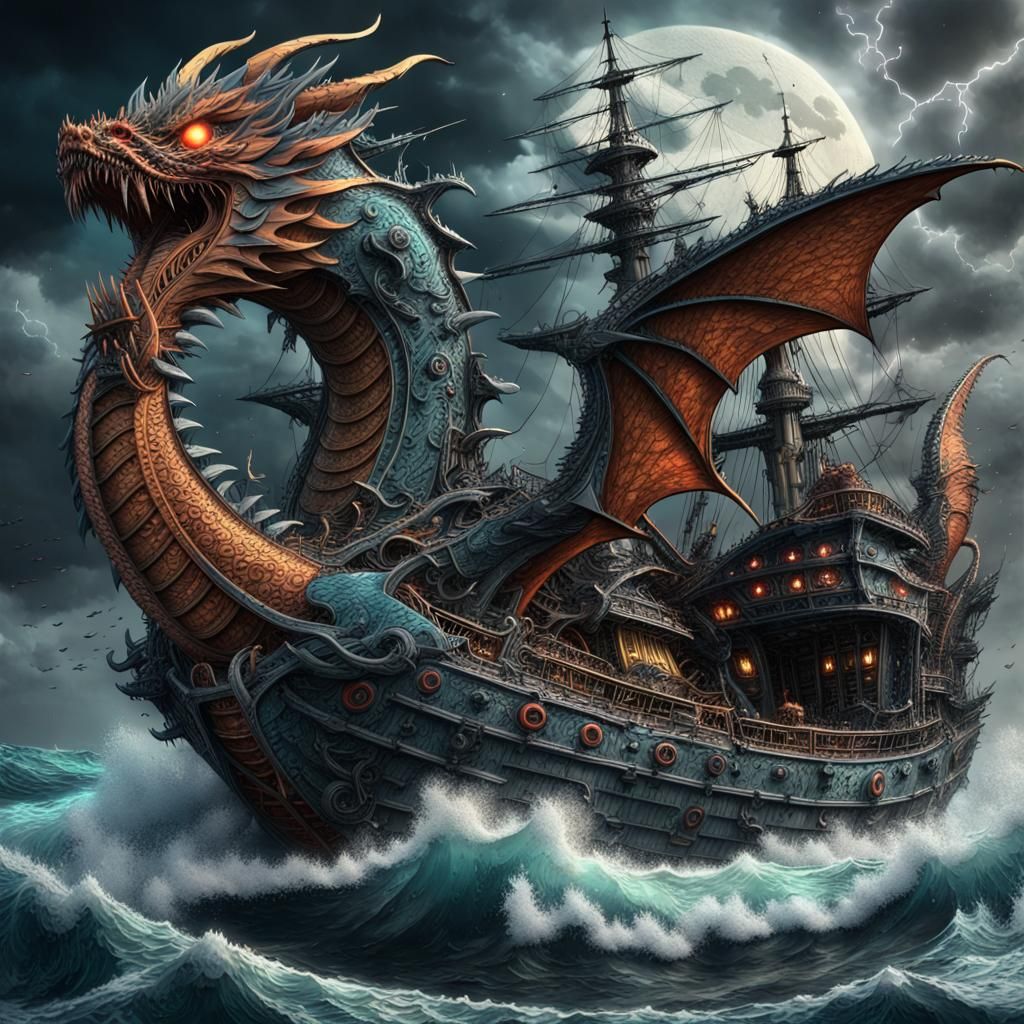 Dragon of the Oceans!  by @Nikko P