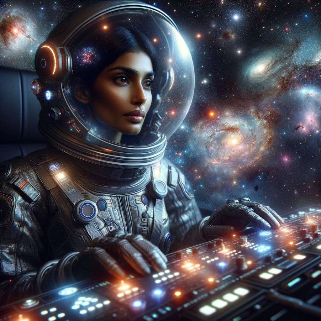 South Asian Space Pilot in Infinite Cosmos