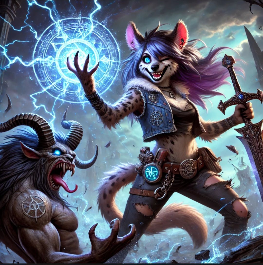 Scuzzy Defeats the Muscular Baphomet