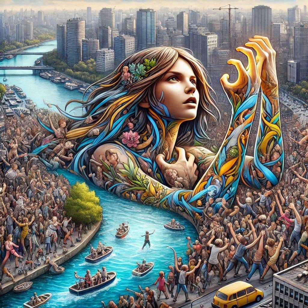 Beograd u toku 24h - Autokomanda kao žila kucavica, ili svetlosna reka mladih ljudi blješti i diše  najlepšim i najačim ...