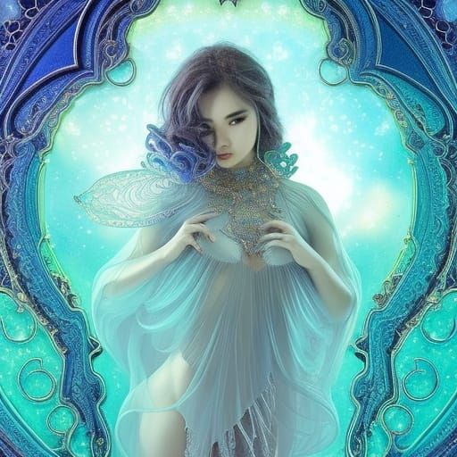 Bioluminescent Siren Goddess