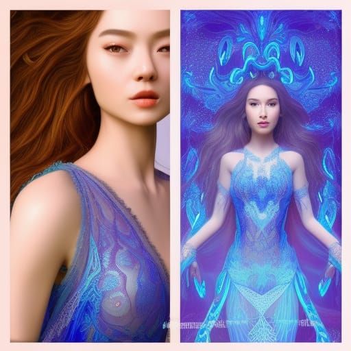 Bioluminescent Siren Goddess