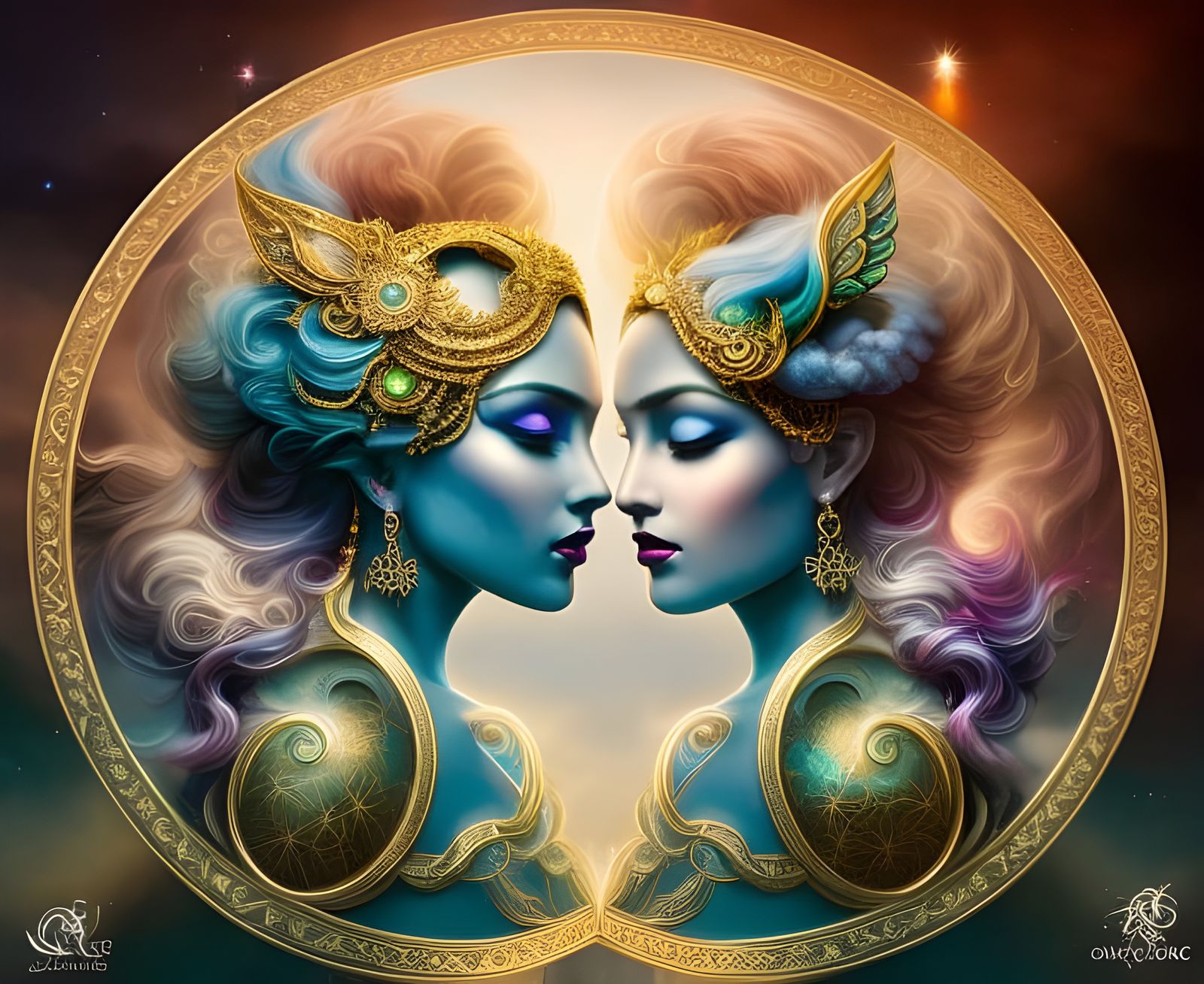 Gemini Zodiac AI Generated Artwork NightCafe Creator gemini-zodiac-ai-generated-artwork-nightcafe-creator