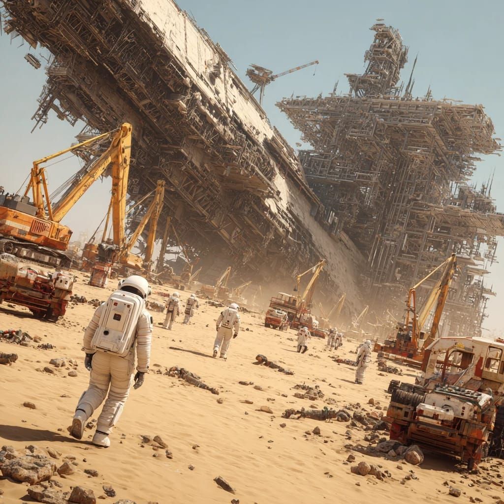 Salvaging a Colossal Alien Wreck