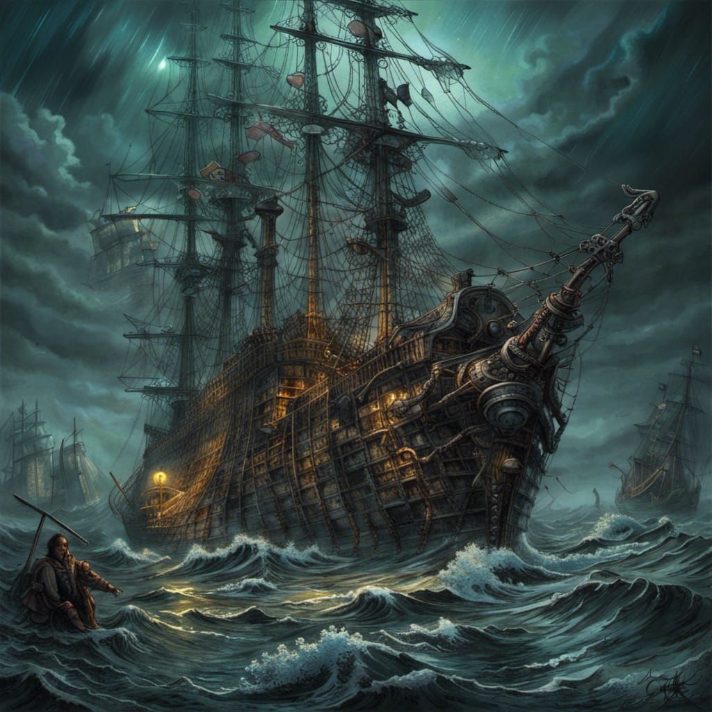 Ghost Ship - AI Generated Artwork - NightCafe Creator