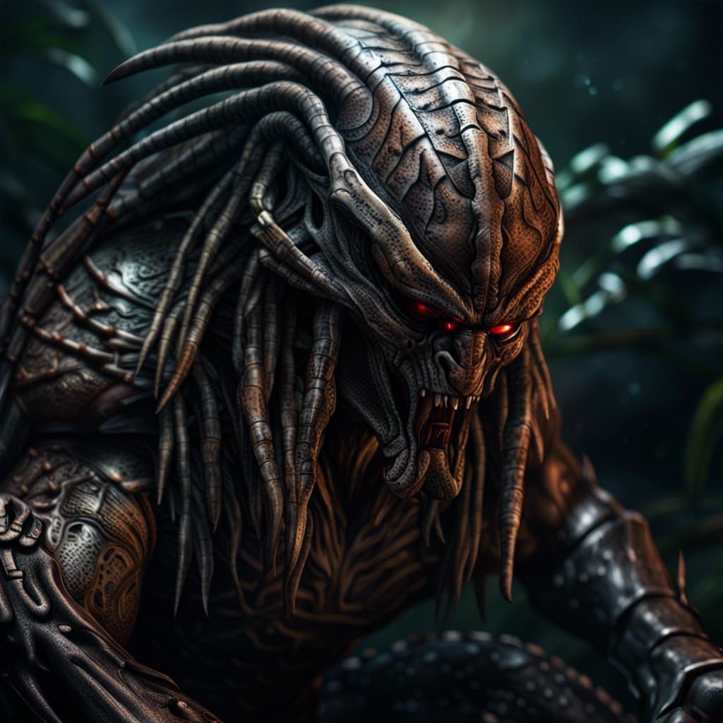 creepy predator . intricate details, HDR, beautifully shot ...