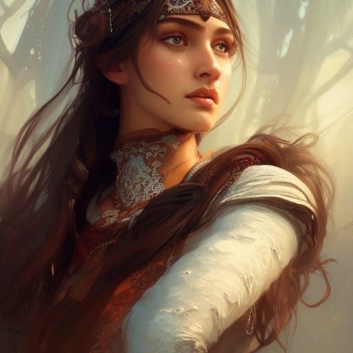 Pretty Circassian Female Royo Ai Generated Artwork Nightcafe Creator