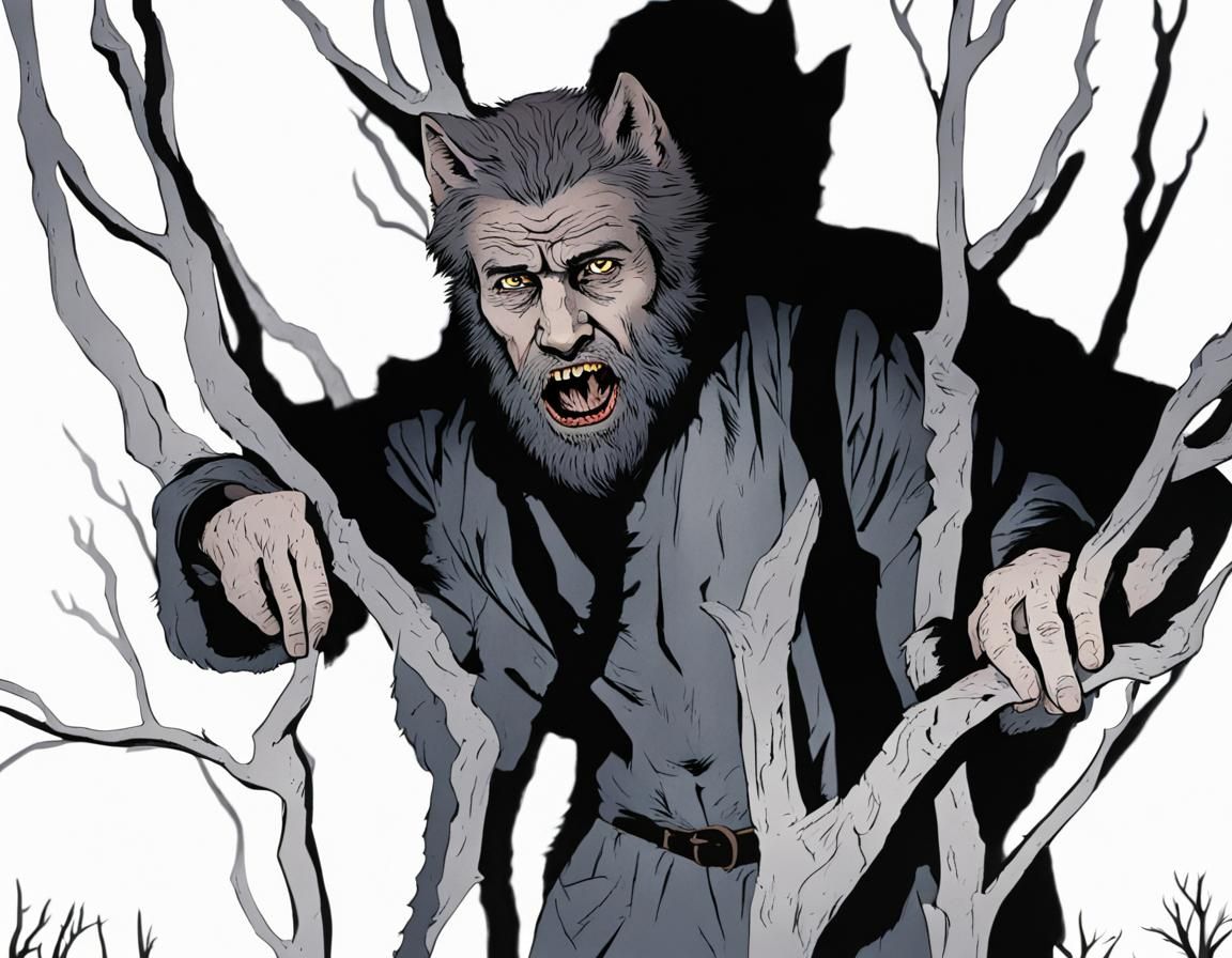 The Wolf Man AI Generated Artwork NightCafe Creator