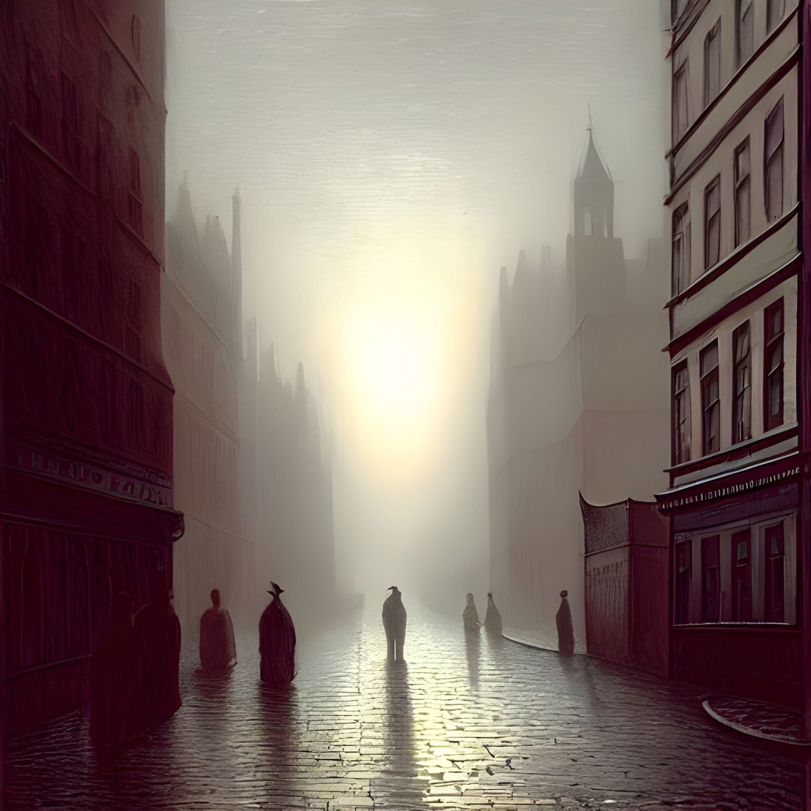 misty streets of london