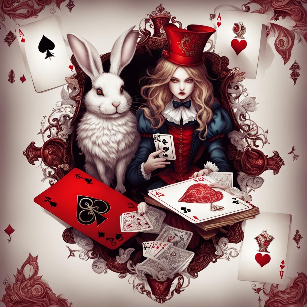 Alice in Wonderland as the Queen of Hearts  by @Mirari