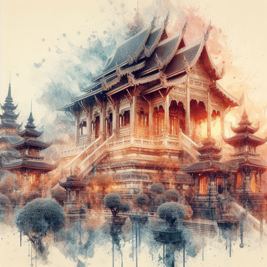 double exposure beautiful fantasy DALL-E 3 portrait landscap...