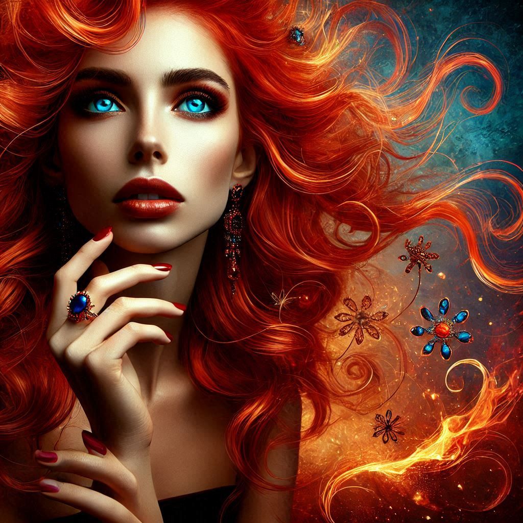 Fiery red-haired