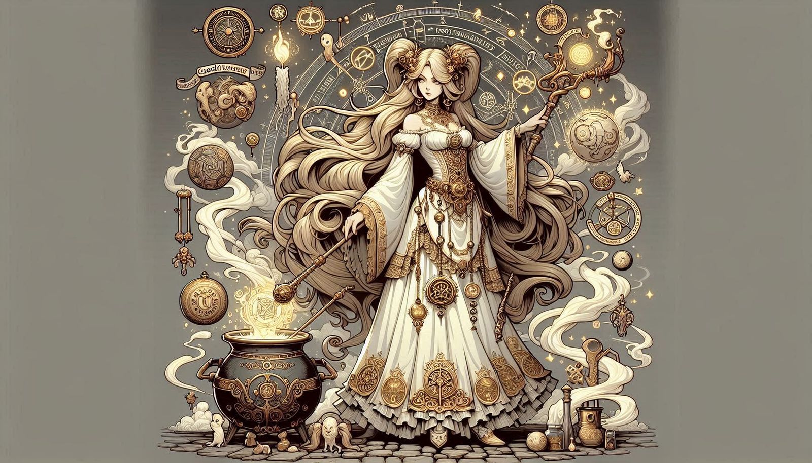 Steampunk Sarah Fights the Dark Arts