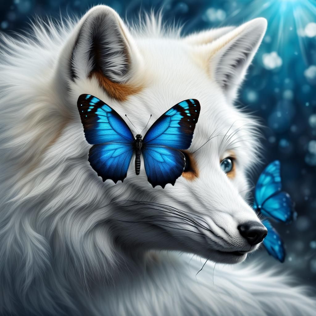 Butterfly photobomb