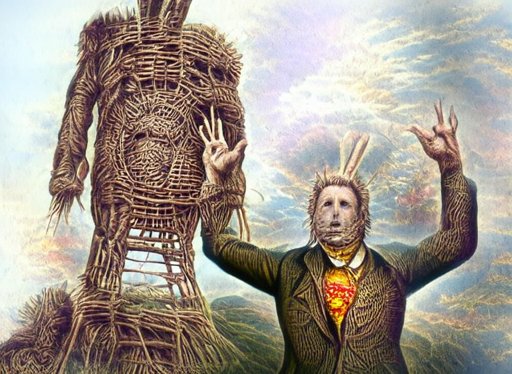 The Wicker Man by Gustave Doré & Alex Grey
