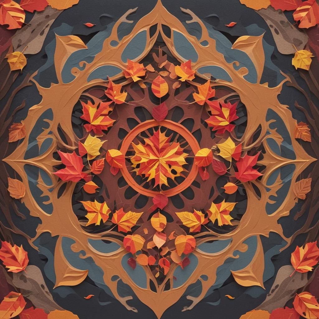 Fall Paper Collage Art