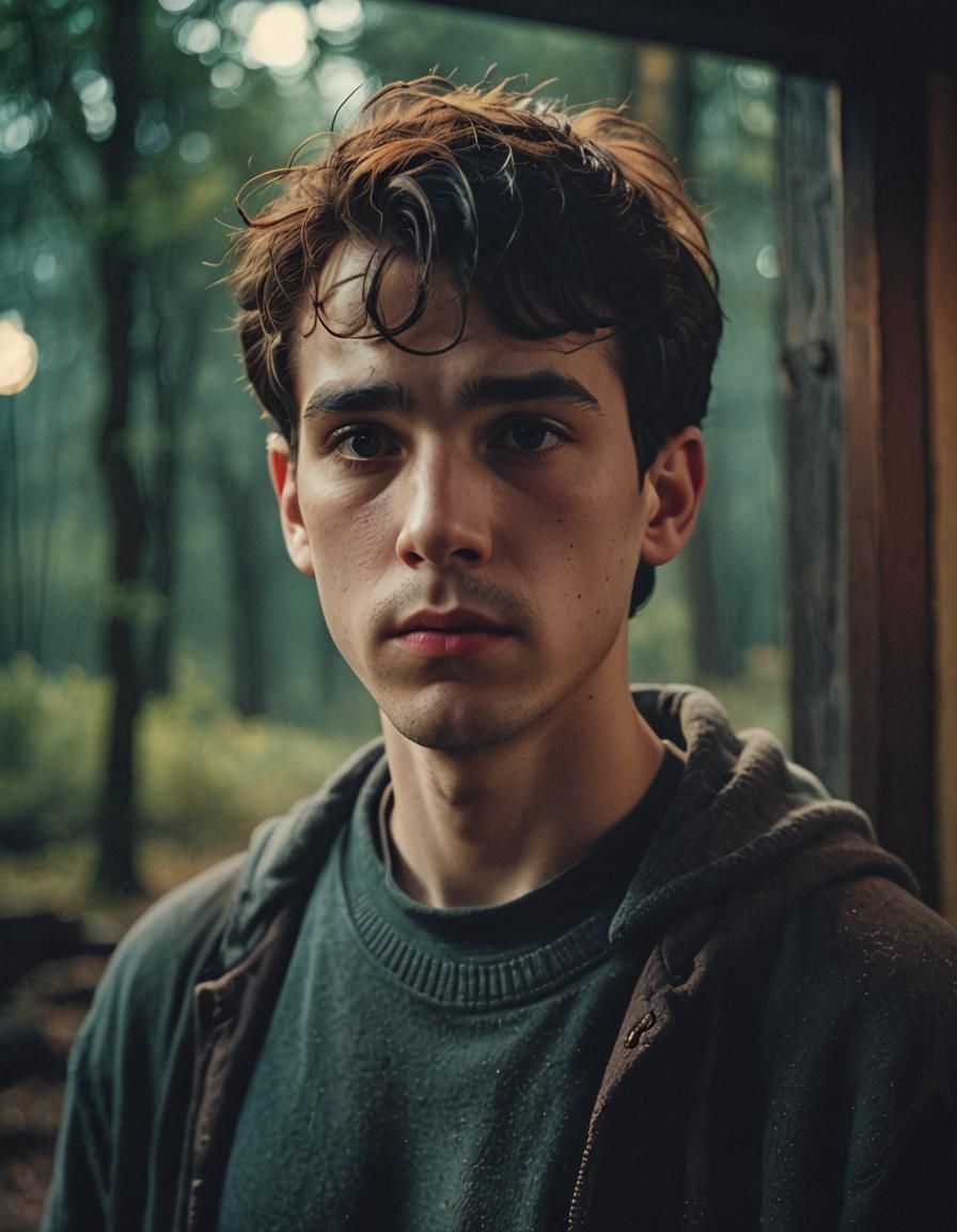 This cinematic still portrays the viewpoint of an autistic i...