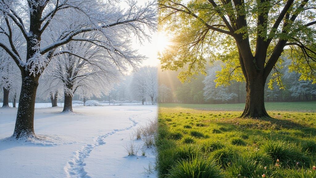 Winter and Spring animated