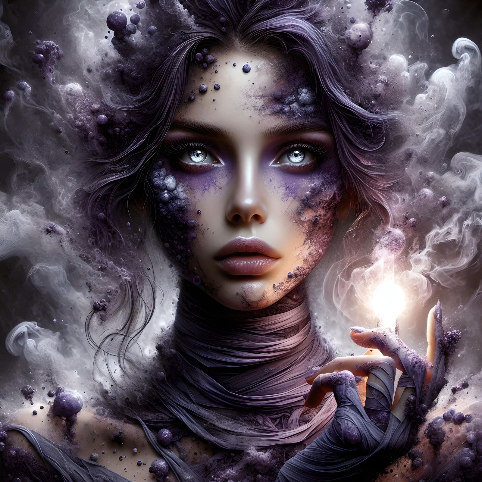 A Phenol (C₆H₅OH) -Ferric chloride (FeCl₃) fantasia