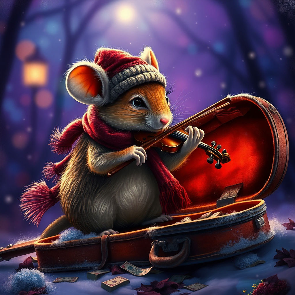 A Mouse playing the Violin #2