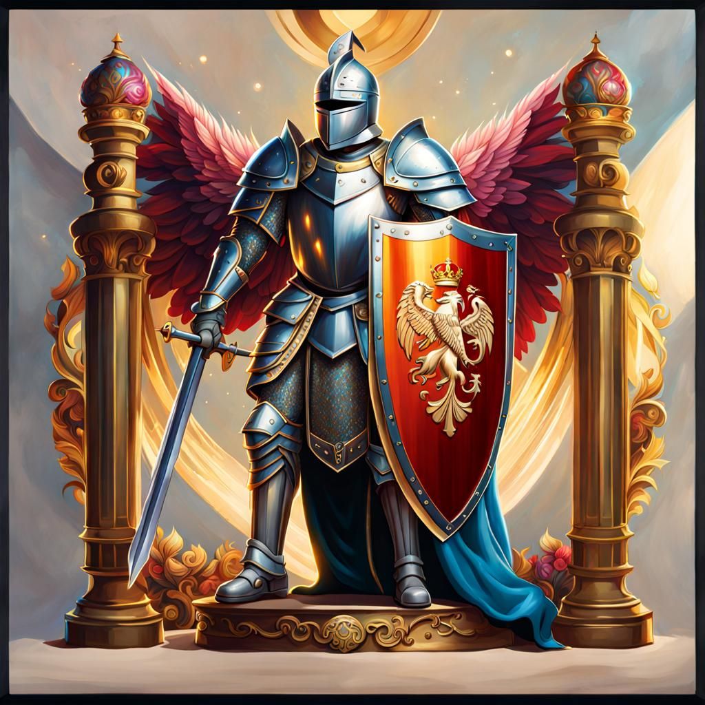 Knight and shield  by @Easter Bunny