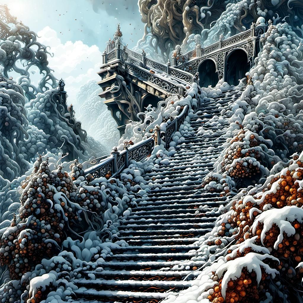  Stairs to the Top of the Mountain  by @photon