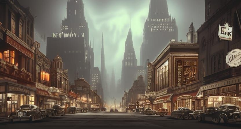 Epic 1940's  downtown  2