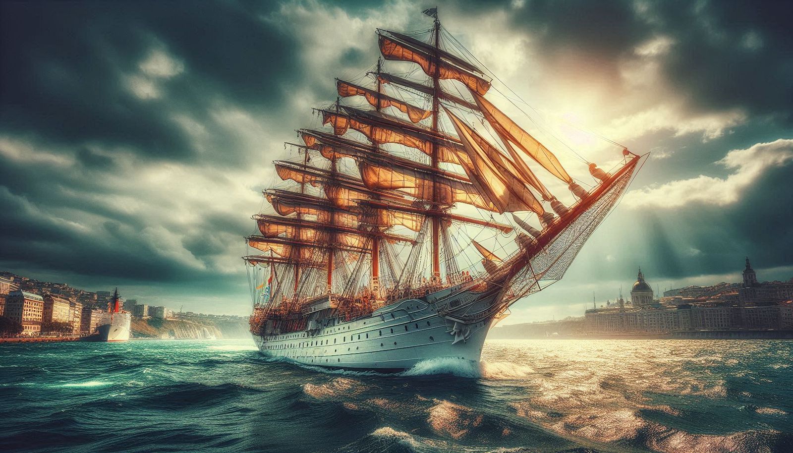 Coming to the harbor