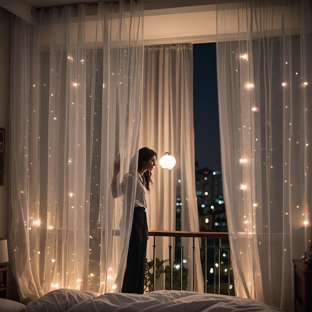 Fowing curtains