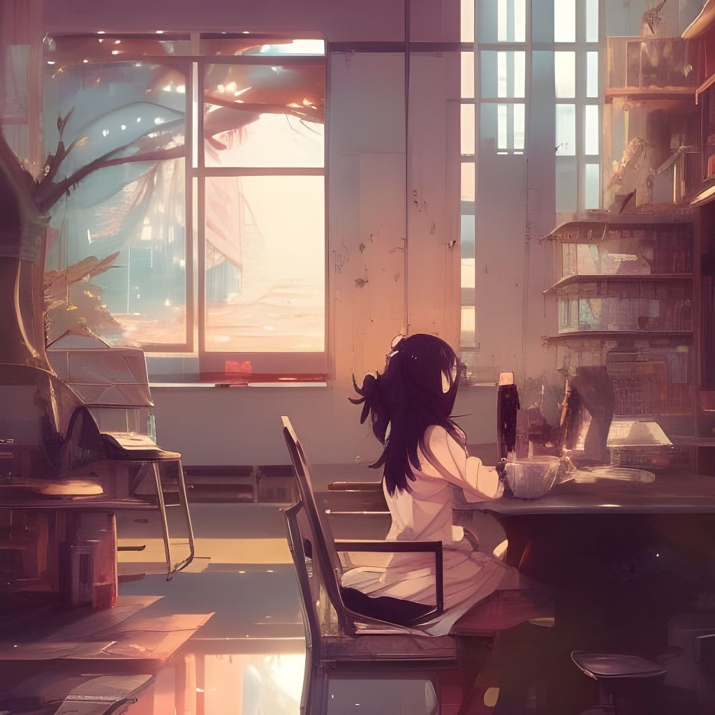 The study room.