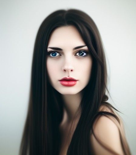 pondering passionate brunette french woman with a stunning b...